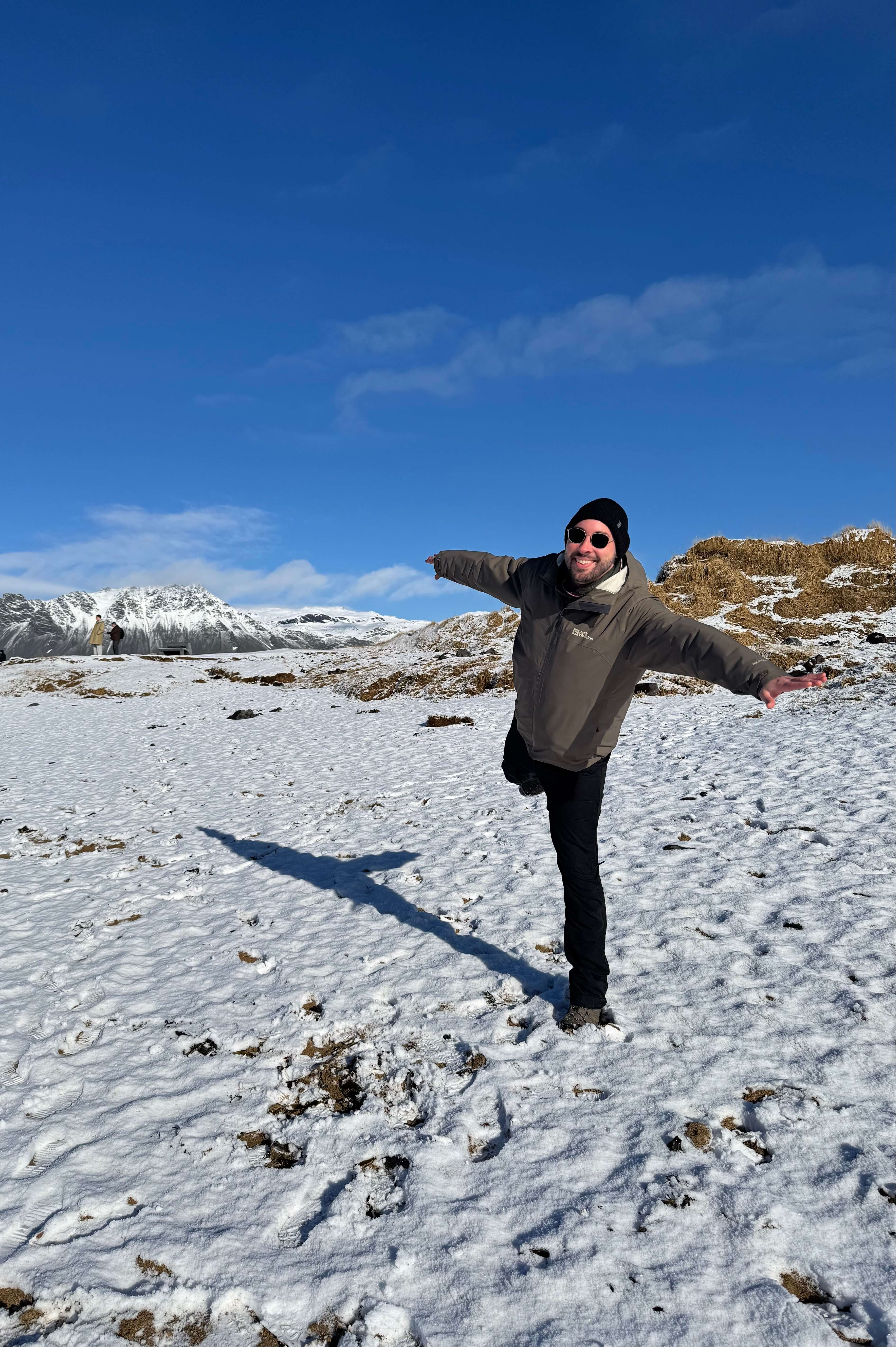Sandstrand im Schnee